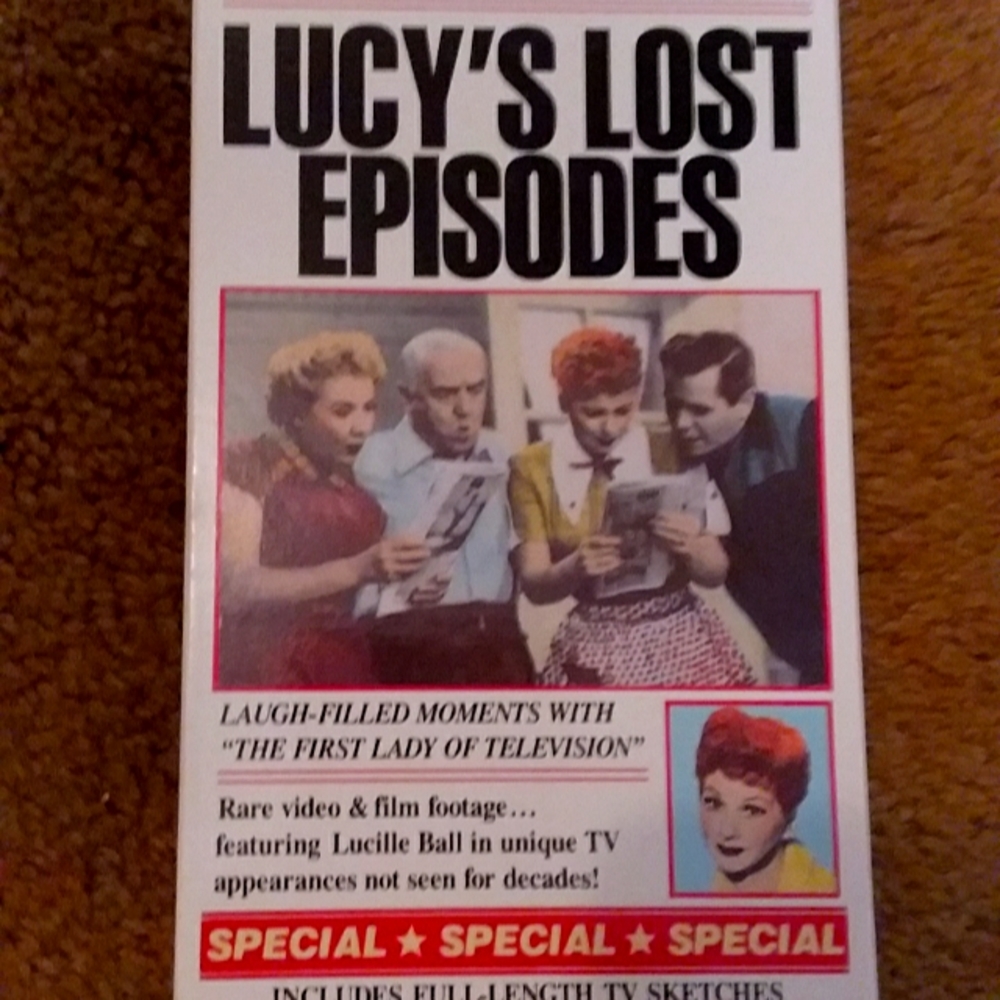 I Love Lucy -- LUCY'S LOST VIDEOS (83 minutes) Ca. 1989 Preowned
